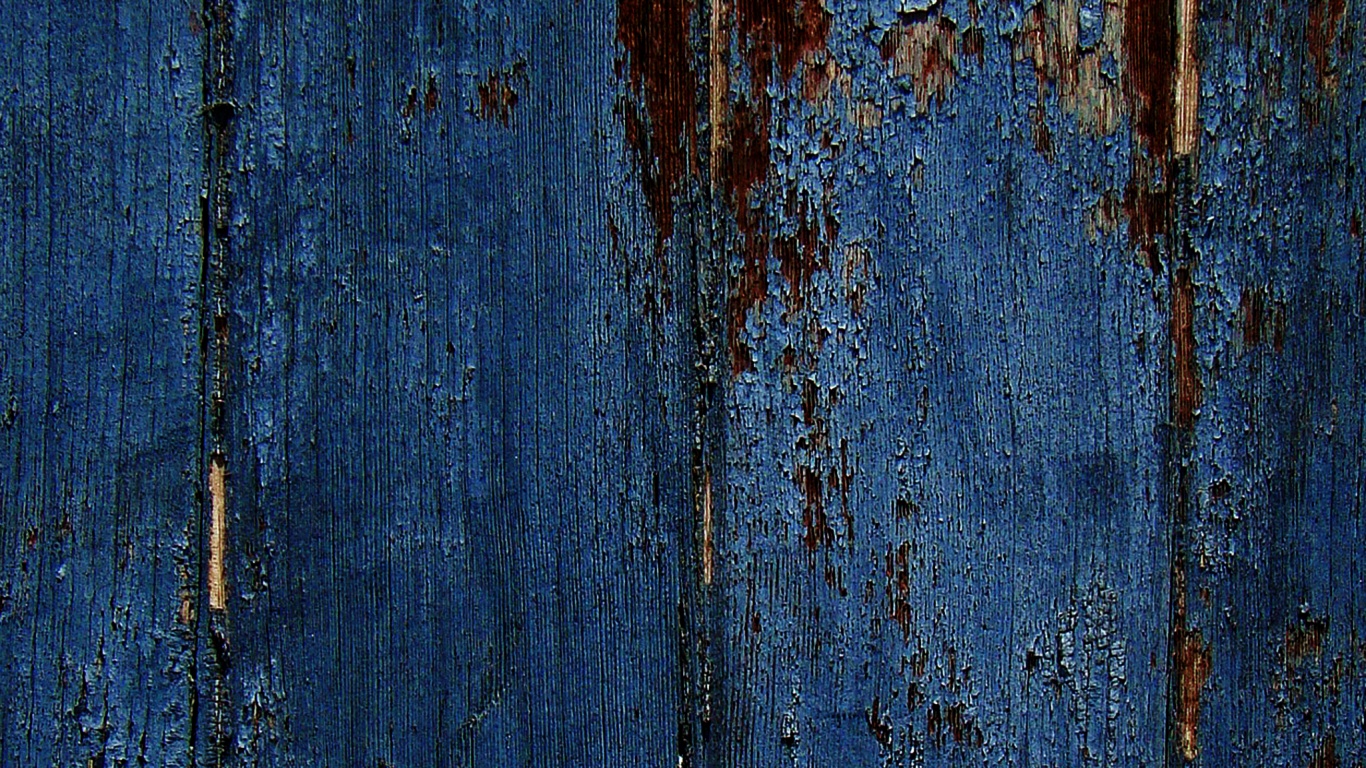 Облупившаяся синяя краска обои