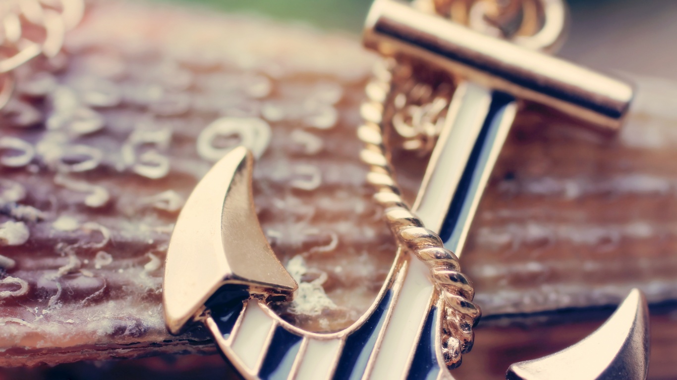 Кулон в виде якоря обои