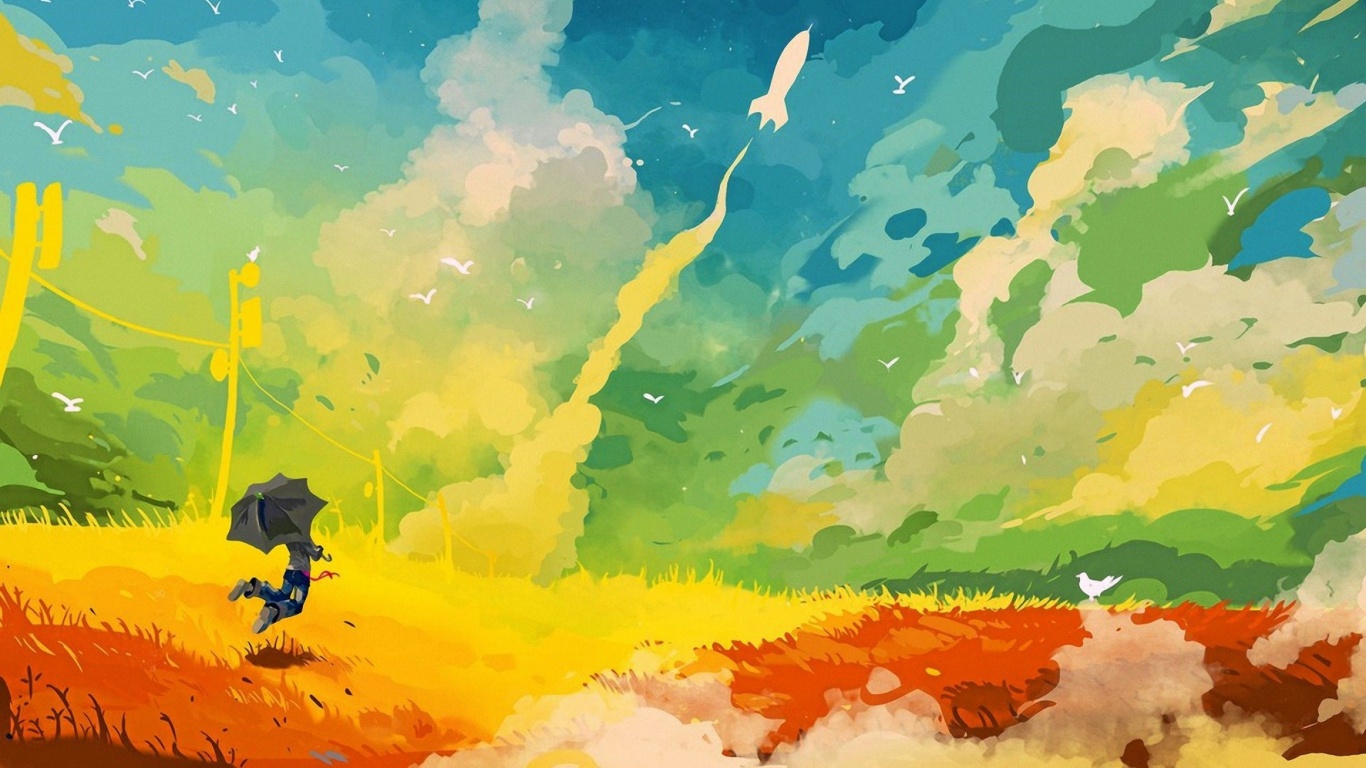 Красочный день обои