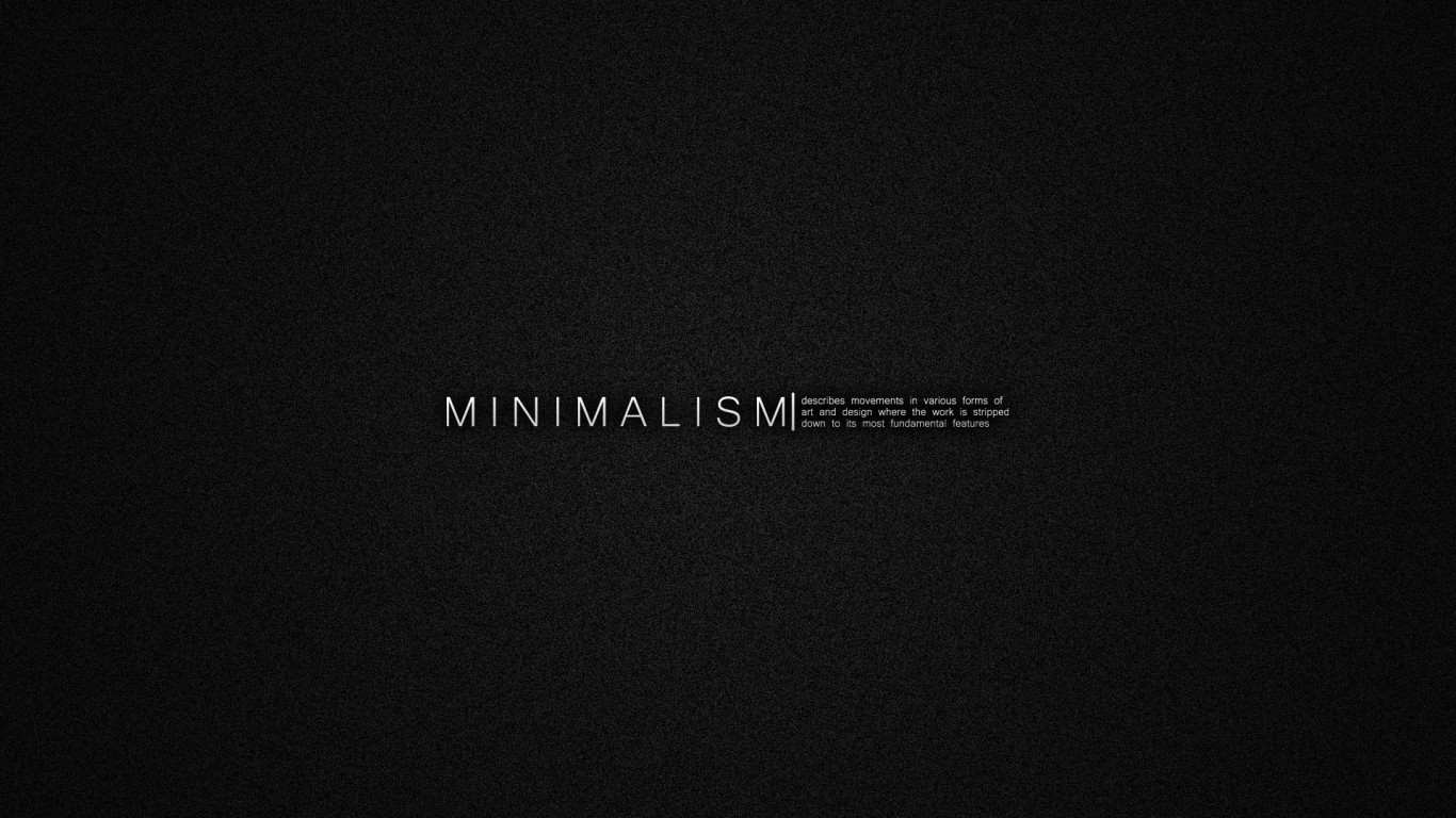 Минимализм обои