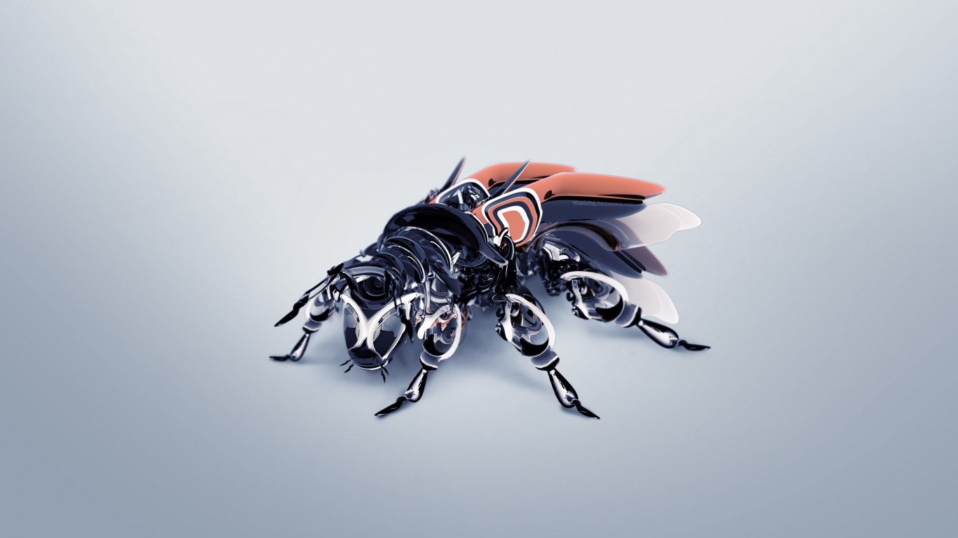 Кибер муха обои