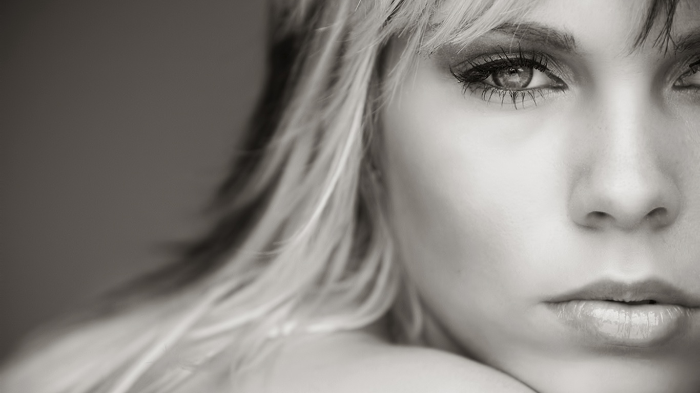 Черно-белое обои