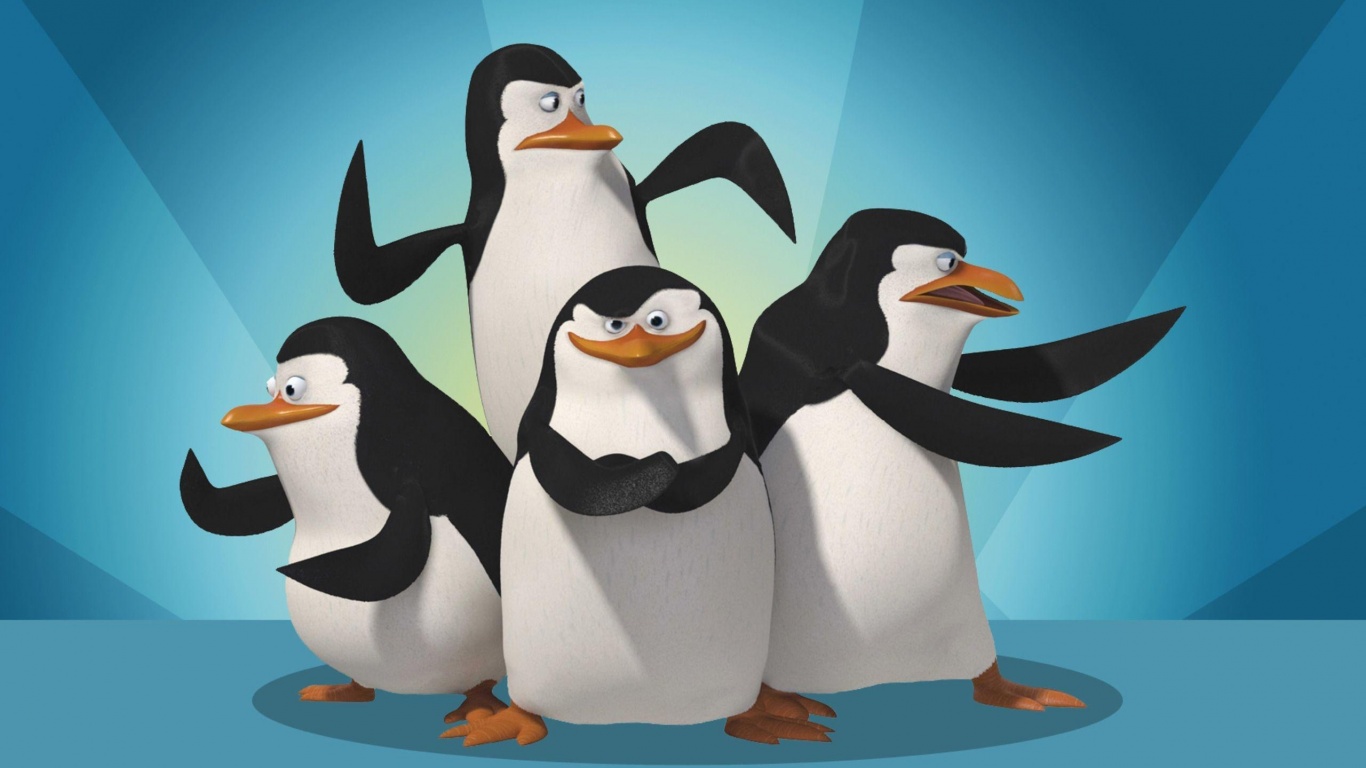 Мадагаскарские пингвины обои