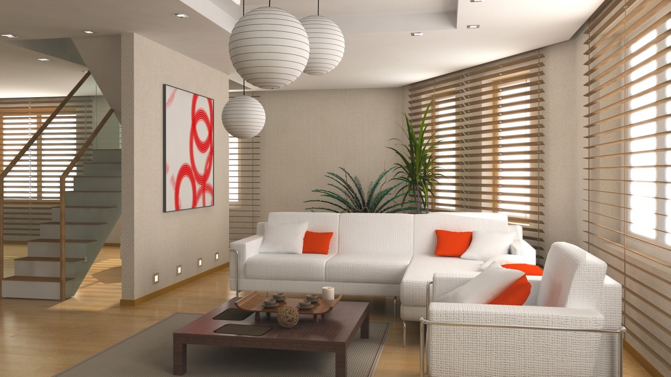 Китайская гостинная обои