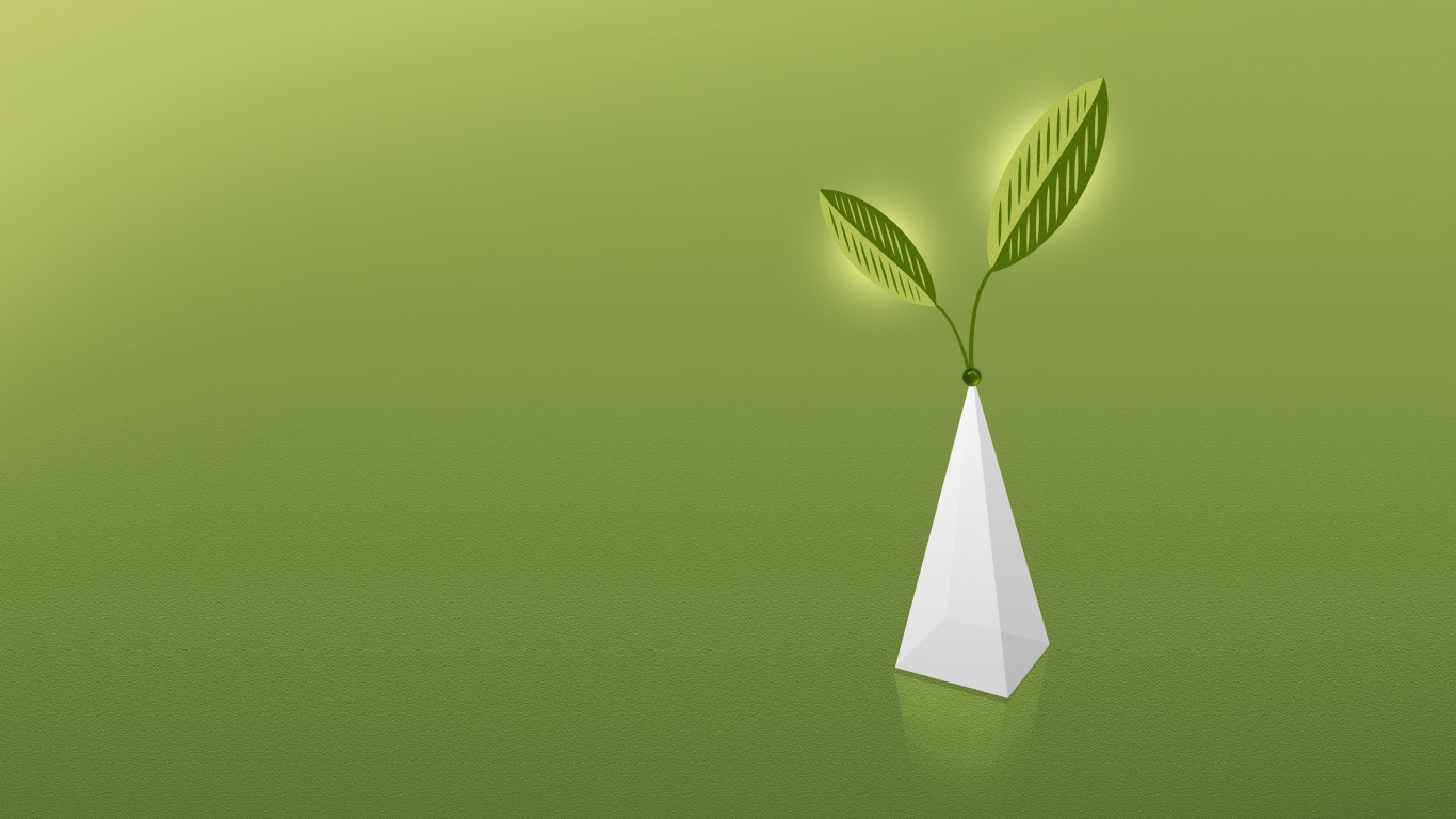 Пирамида и листик обои