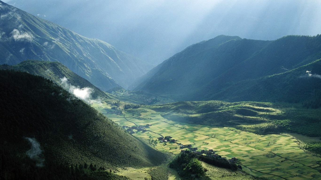 Горная долина обои