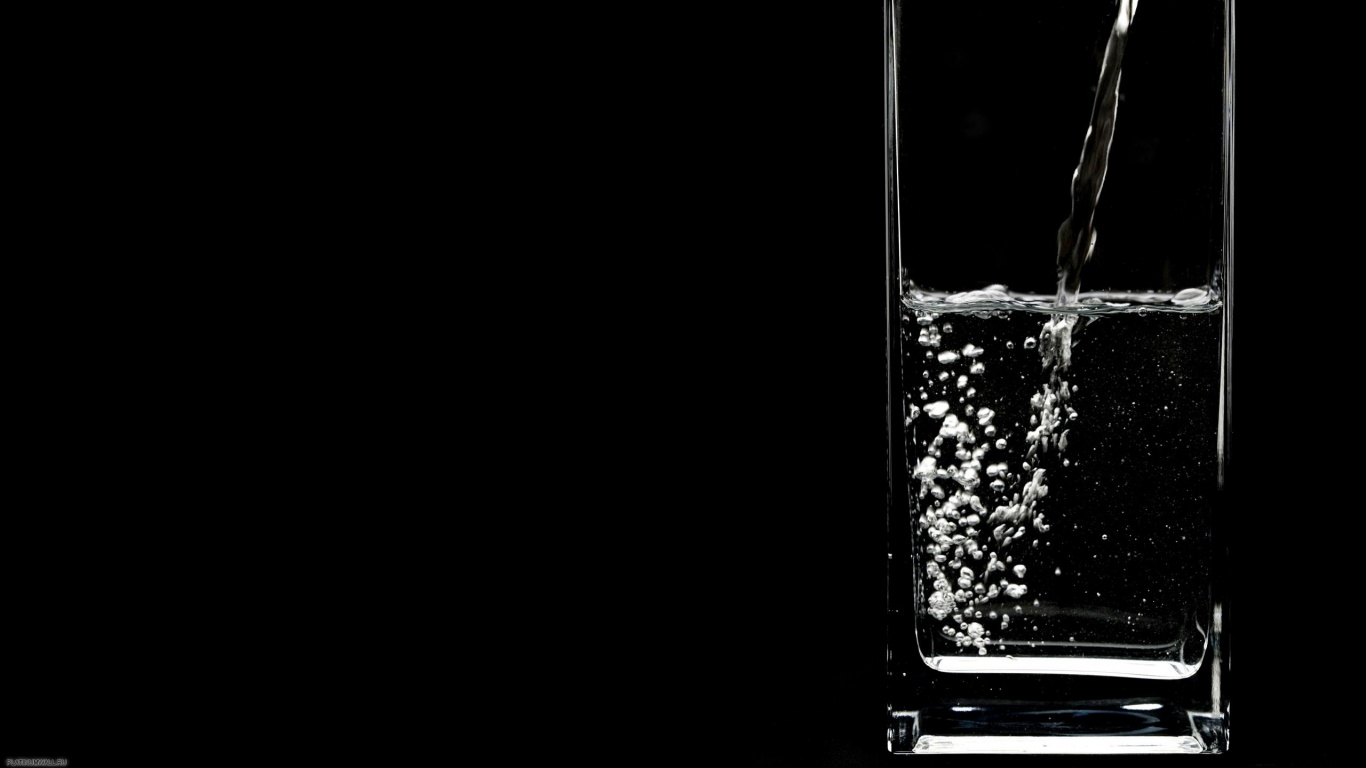 Вода в стакане обои