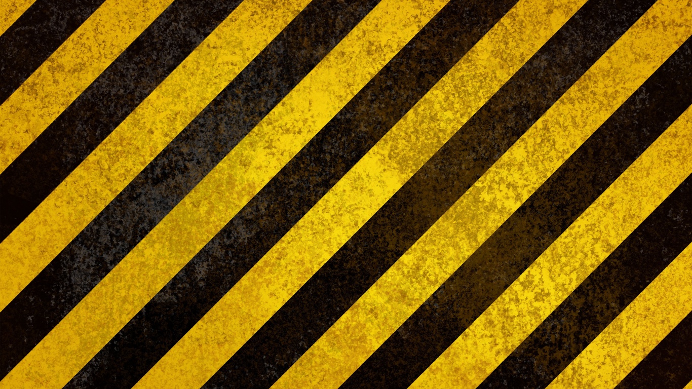 Предупреждающая черно-желтая штриховка обои