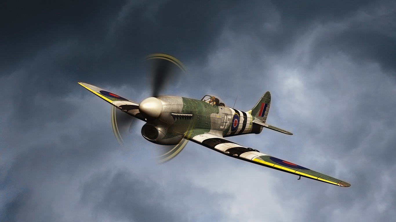 Истребитель времён Второй Мировой Войны обои