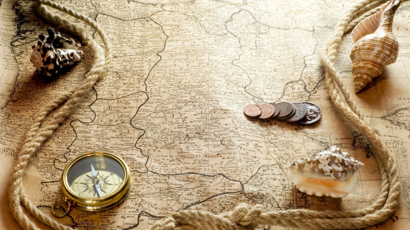 Древняя карта обои