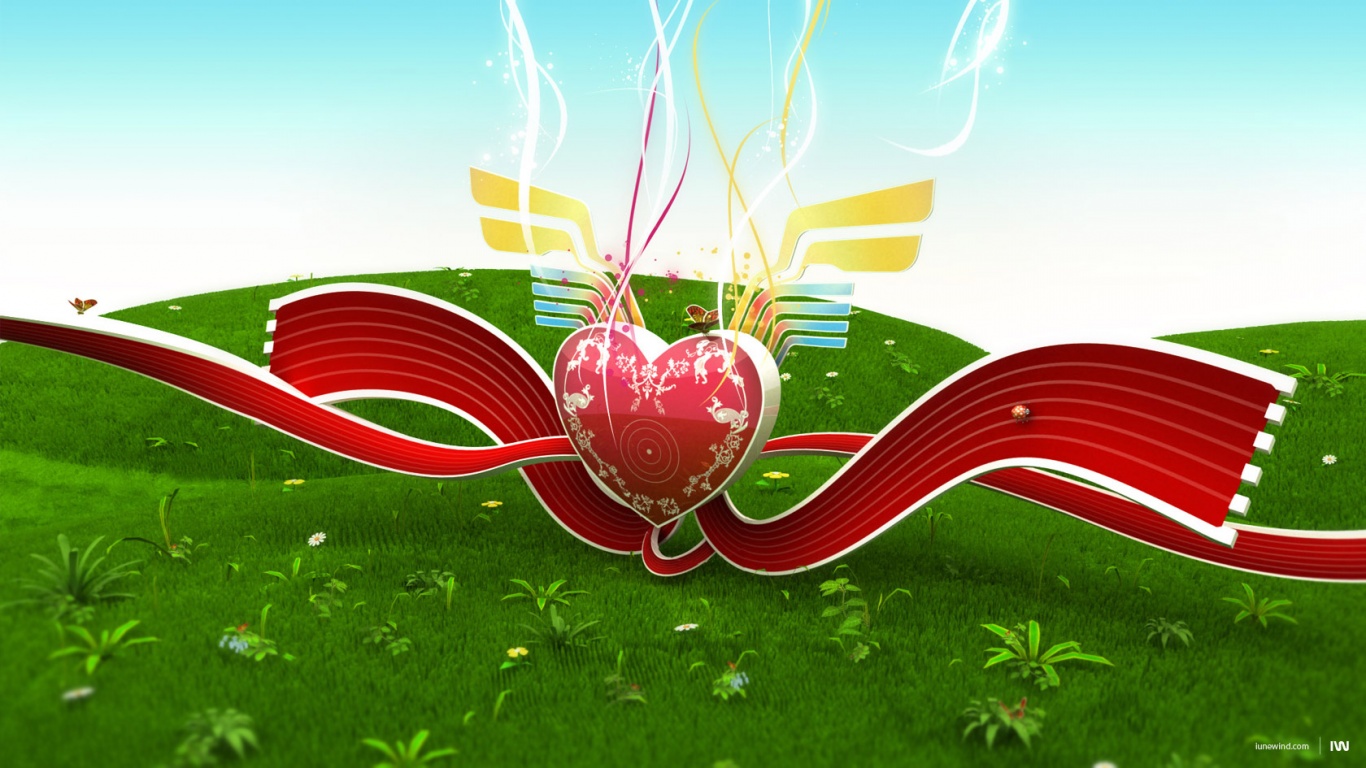 Валентинка обои