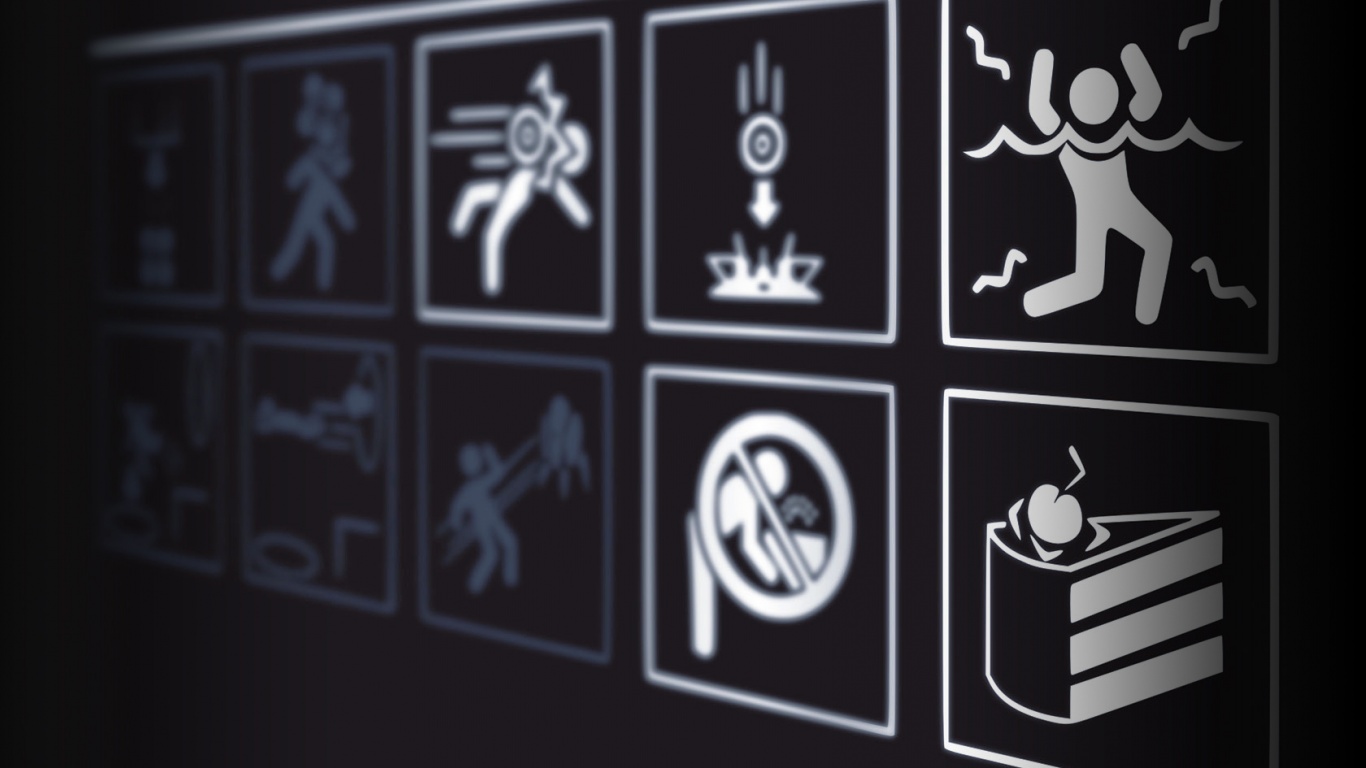 предупреждения Portal обои