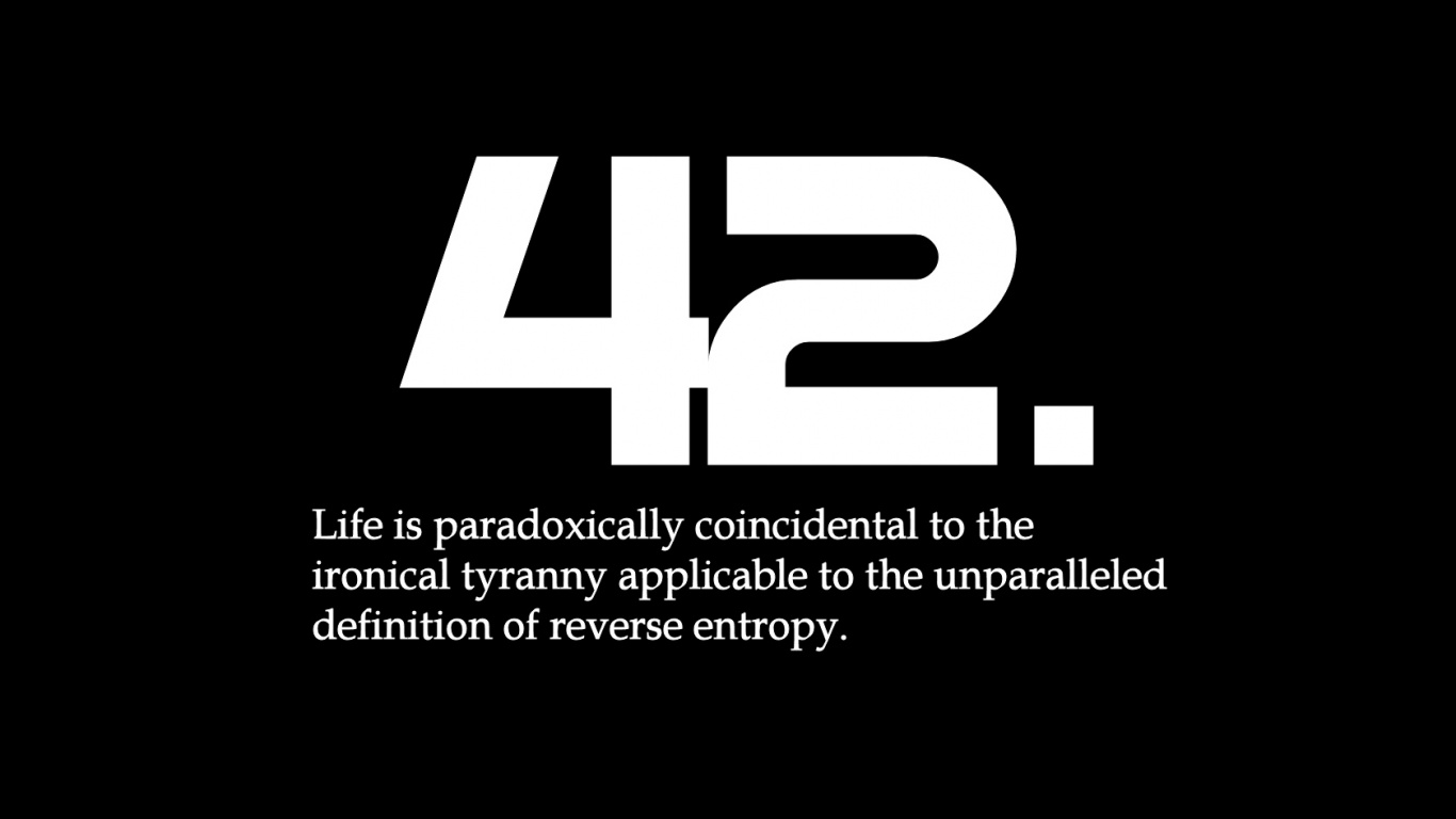Ответ жизни, вселенной и вообще обои