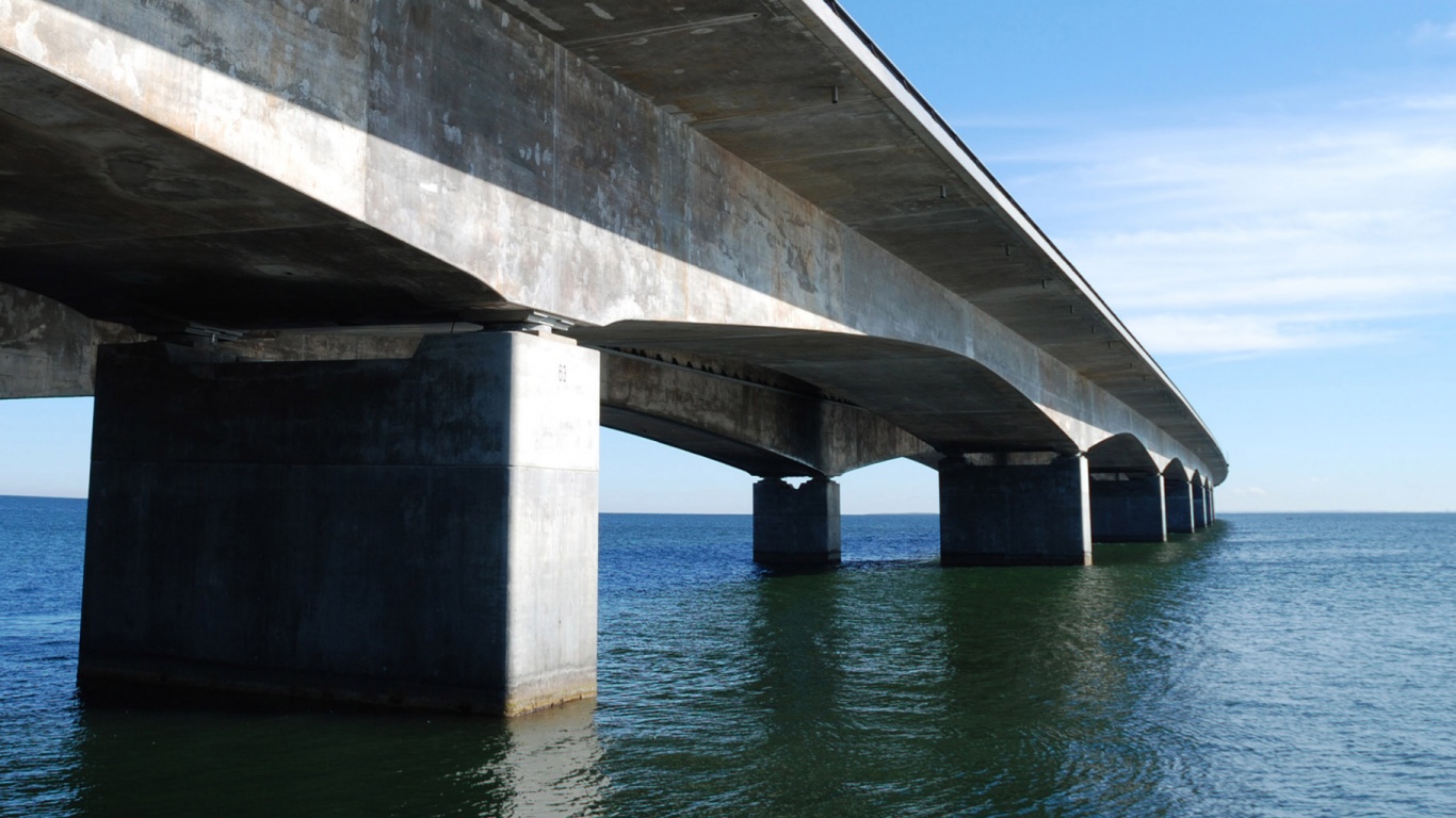 Опоры моста обои