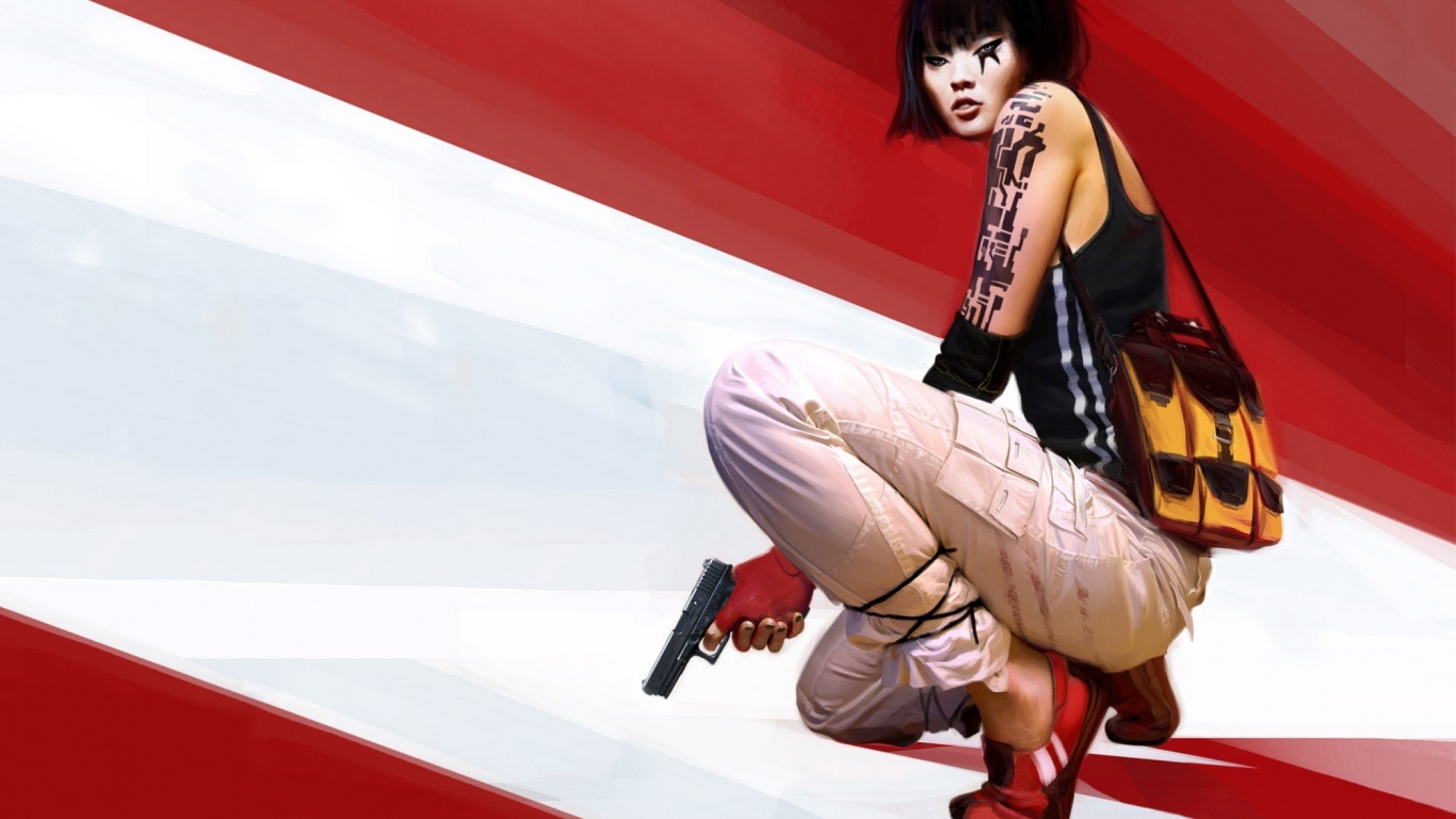 Фейт с пистолетом обои