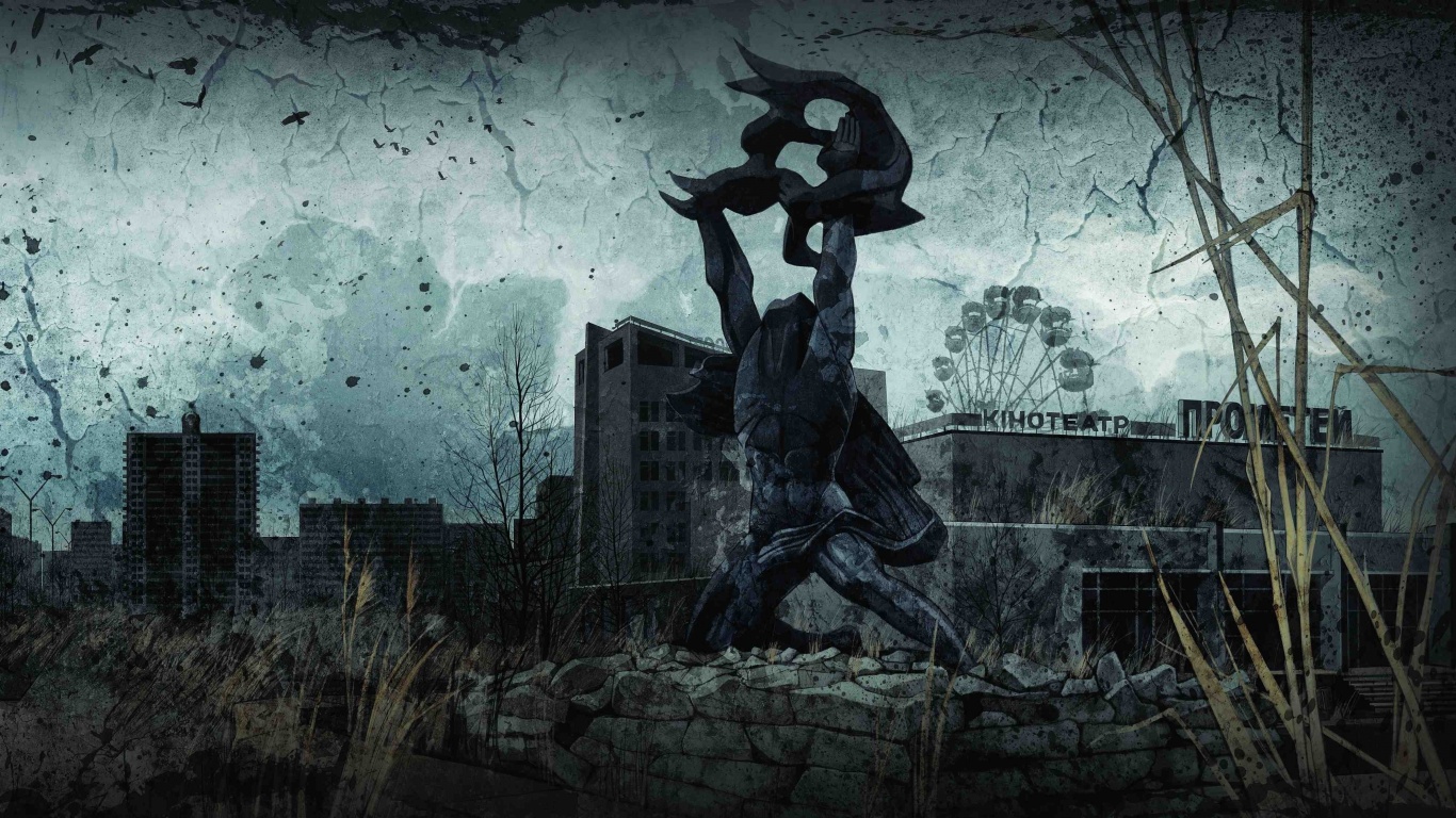 Памятник в Припяти обои