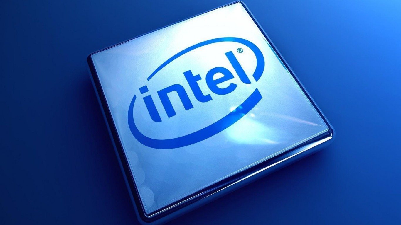 Логотип Intel обои