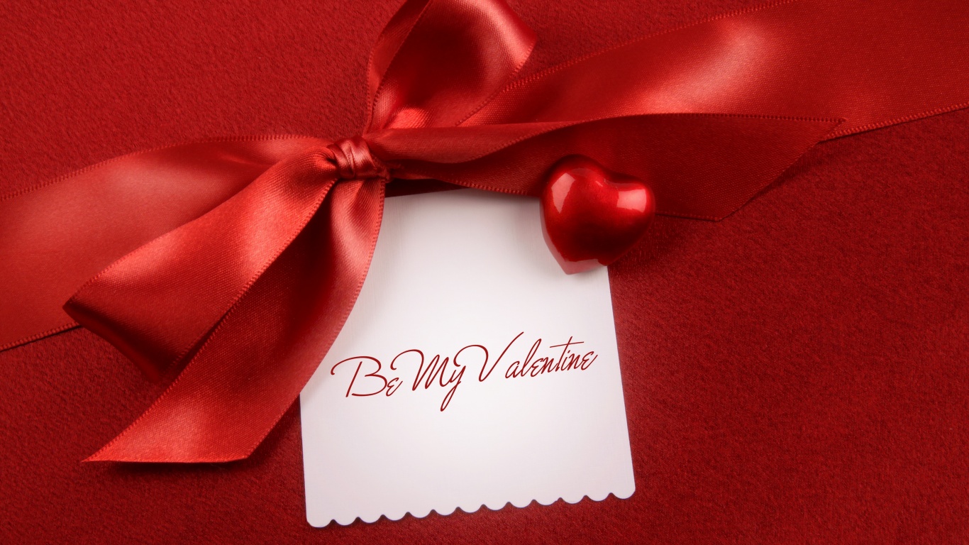 Открытка на день Святого Валентина обои