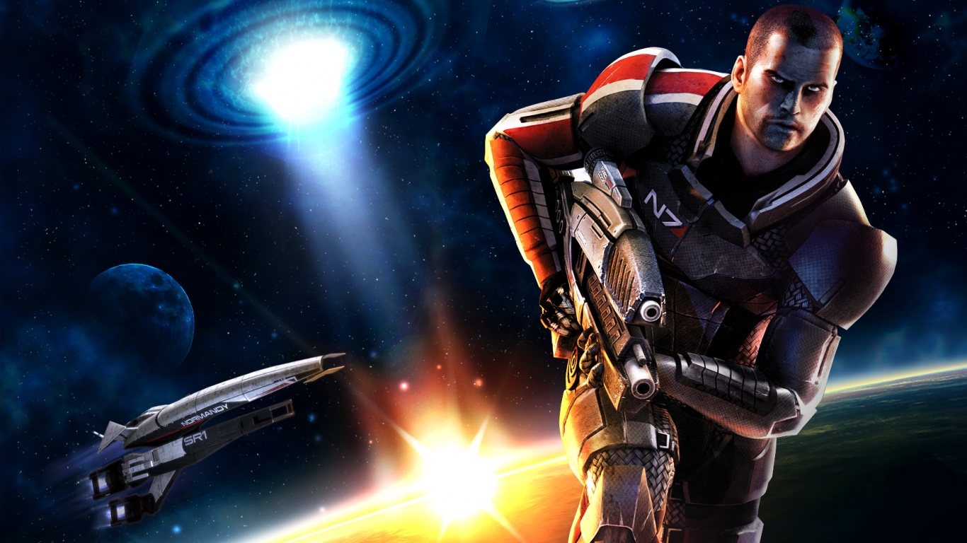 Шепард из вселенной Mass Effect обои