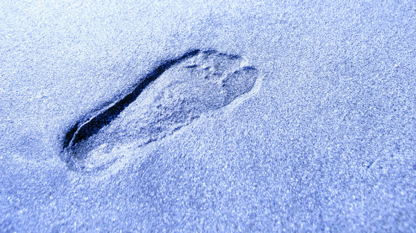 Отпечаток ноги обои