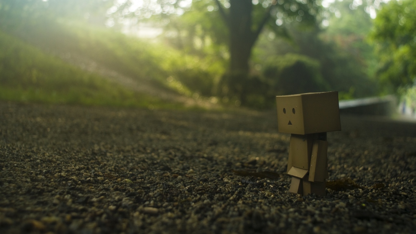 Картонный человечек обои