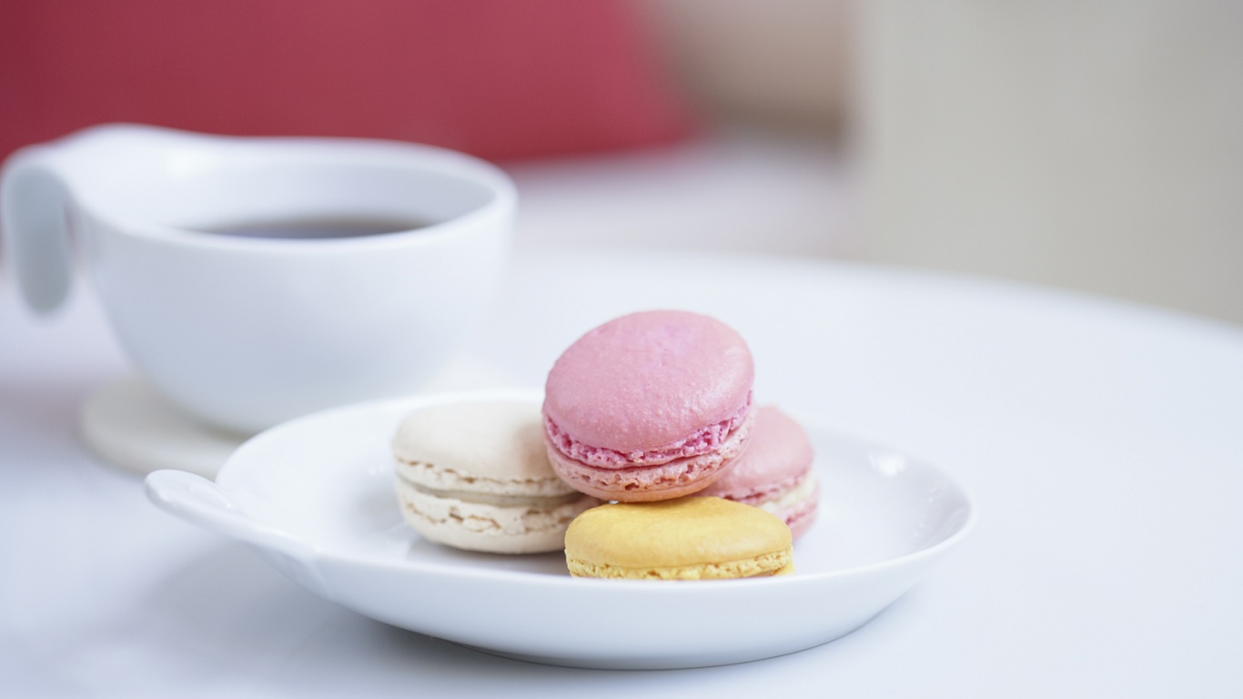 Кофе с пирожным обои