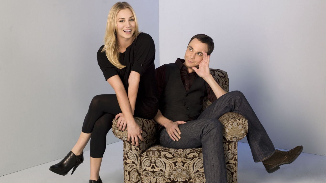 Пенни и Шелдон обои