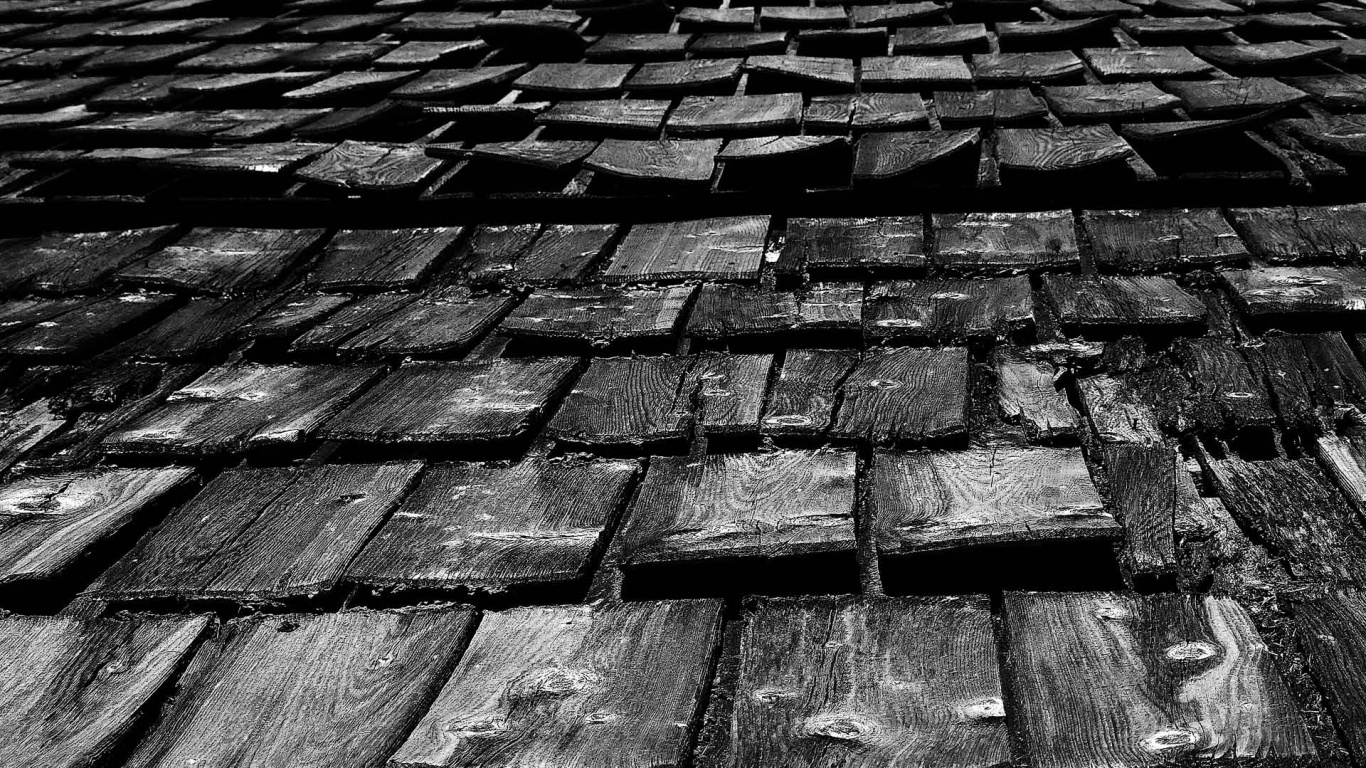 Деревянная крыша обои