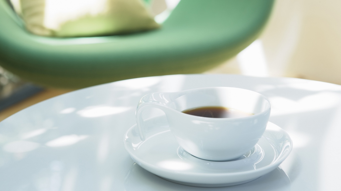 Чашка утреннего кофе обои