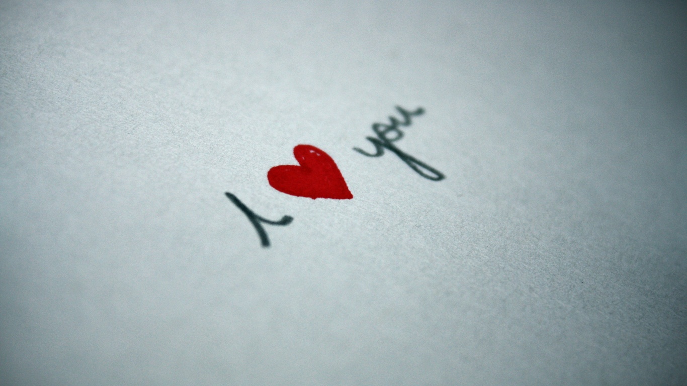 I love you обои