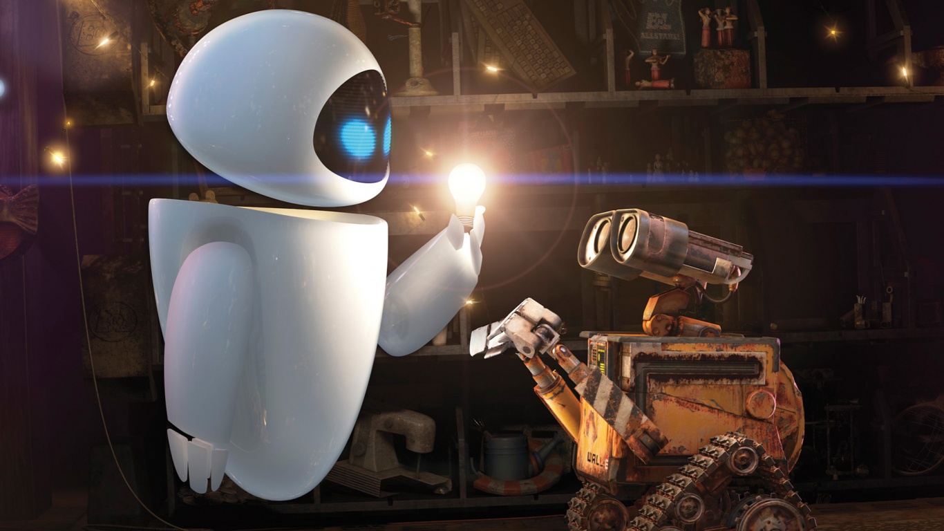 WALL-E и Ева обои