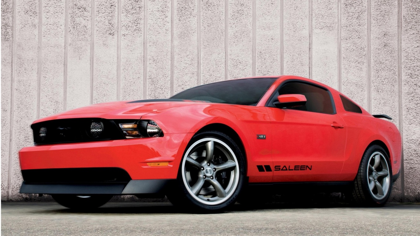 Красный Мустанг GT обои