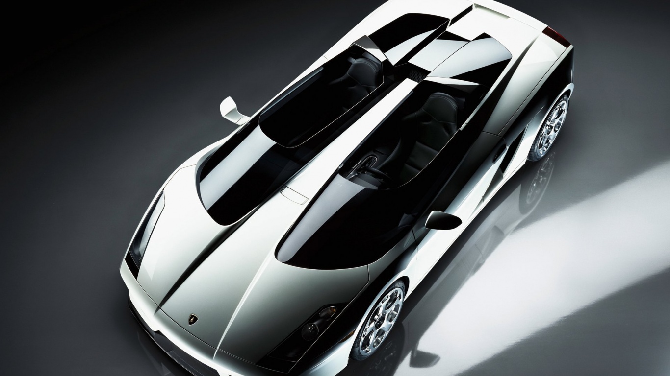Светло-серый Lamborghini обои