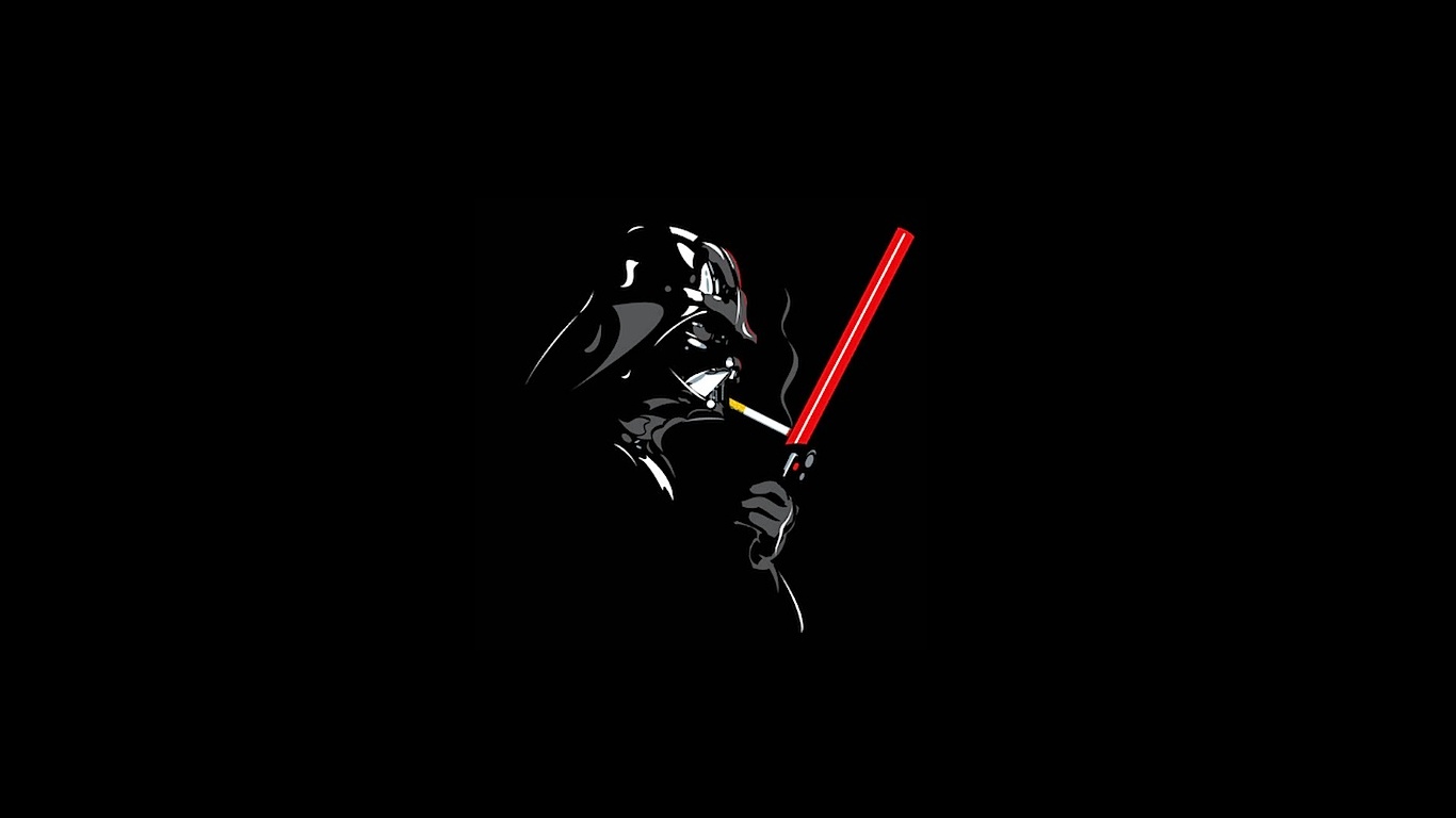 Дарт Вейдер прикуривает от меча обои