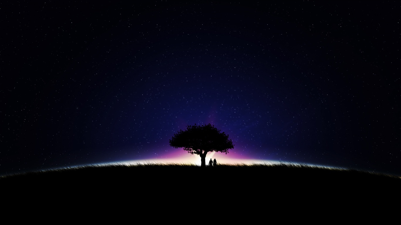 Звёздная ночь обои