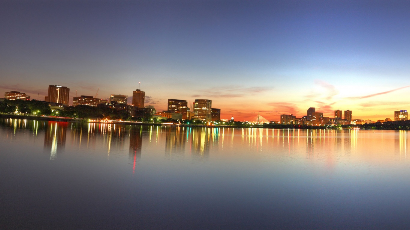 Панорама Бостона обои