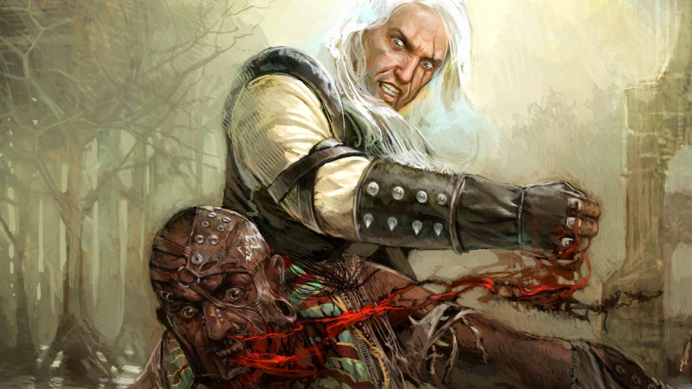 Геральт против Азара обои