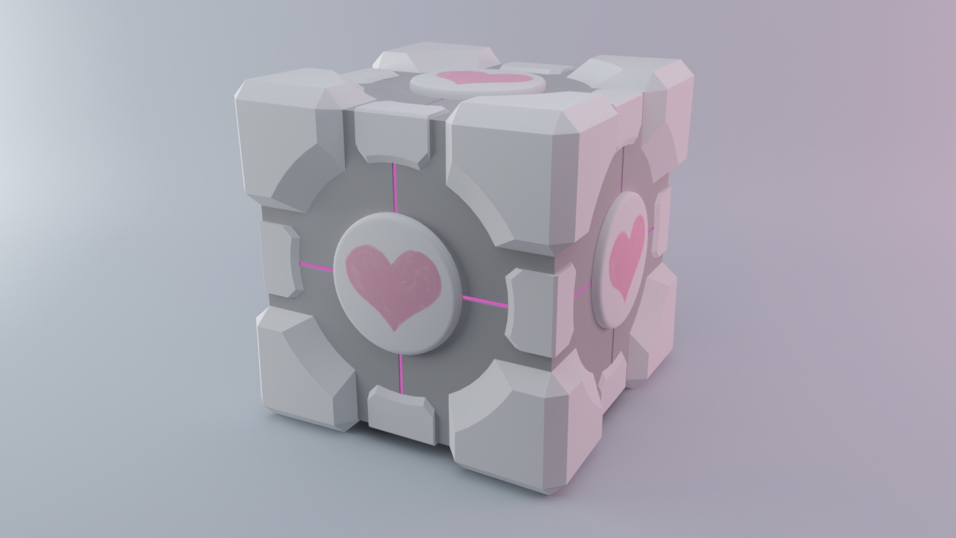 Взвешенный куб-компаньон обои