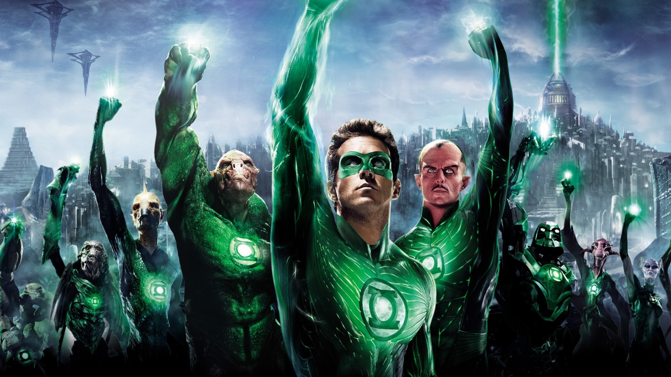 Зеленый фонарь обои