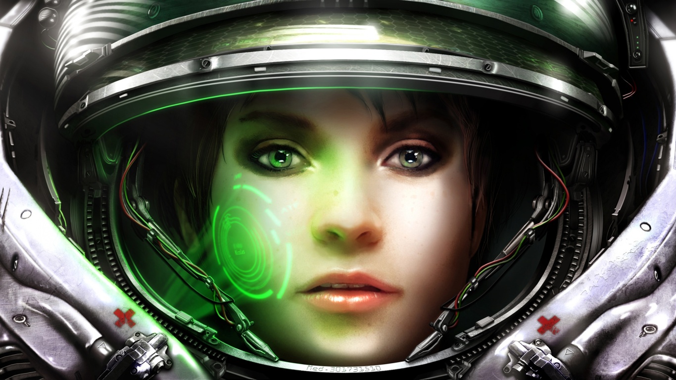 Медик из вселенной Star Craft 2 обои