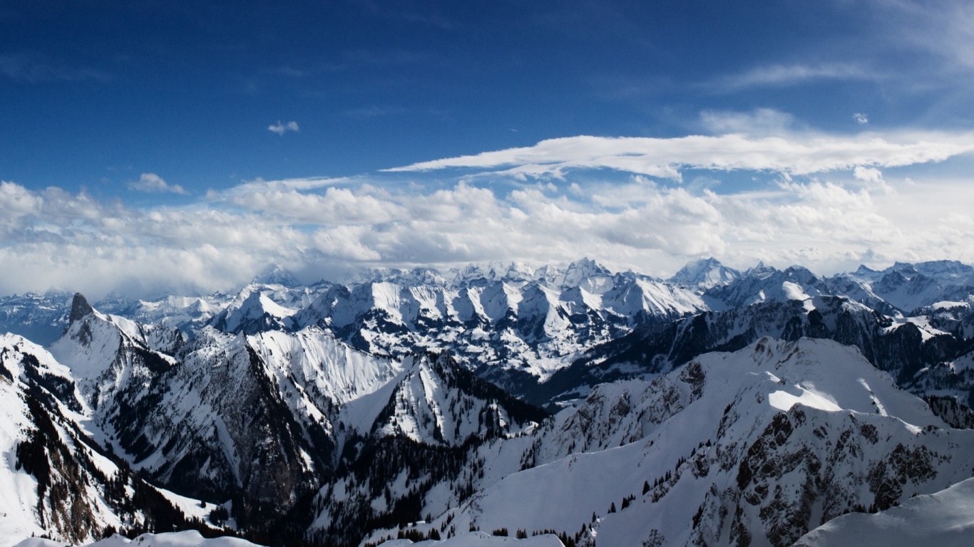 Горный пейзаж обои