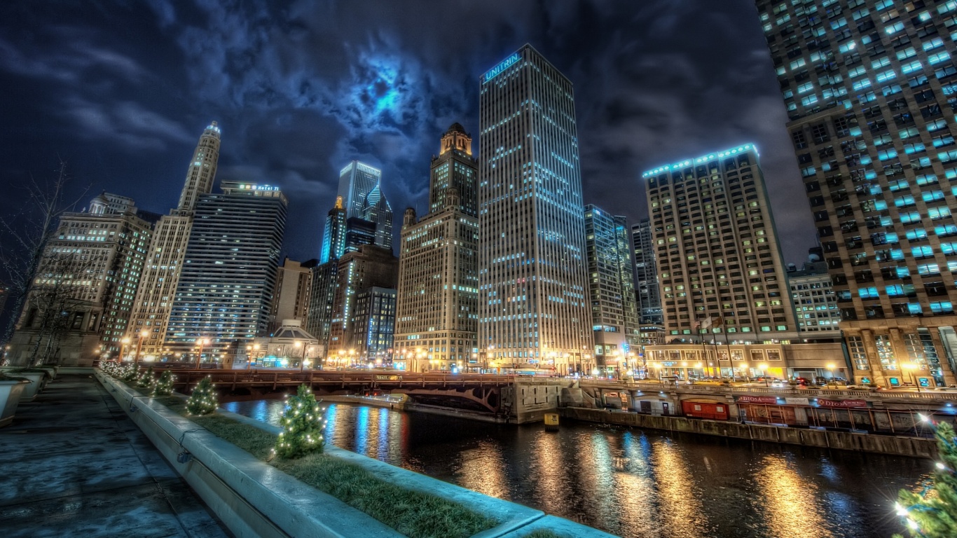 Потрясающий городской вид обои