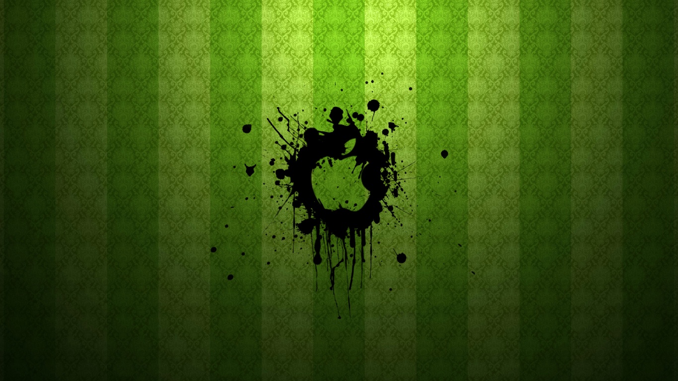 Логотип Apple на обоях обои