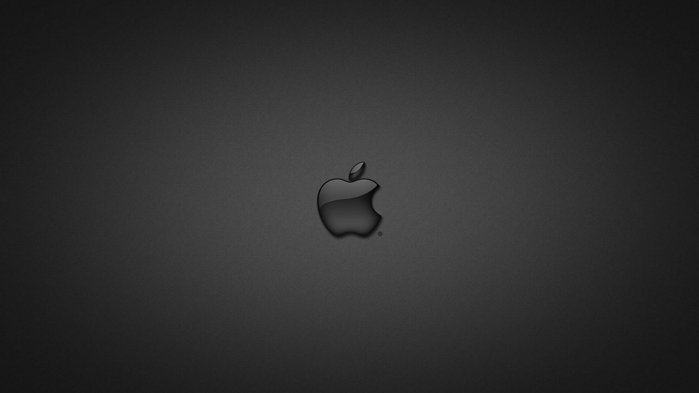 Логотип apple в стекле обои