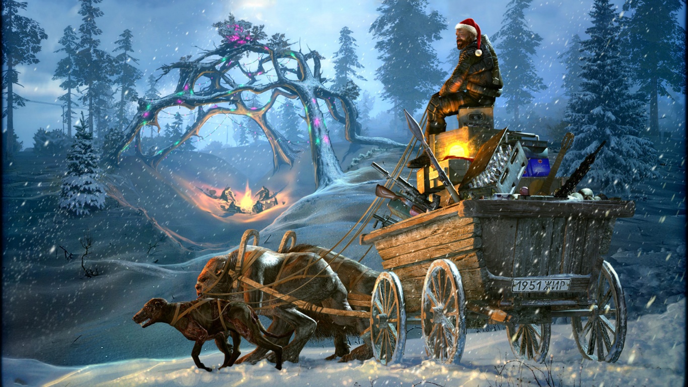 Новогодний Сталкер обои