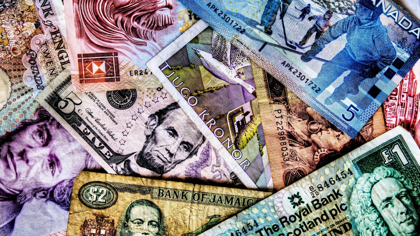 Купюры из разных стран обои