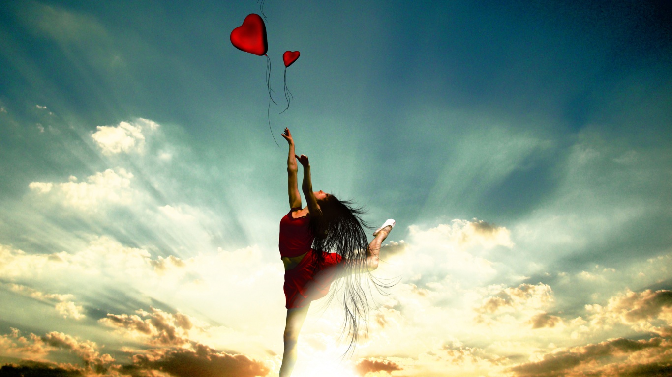 Отпускаяю сердце в небеса обои
