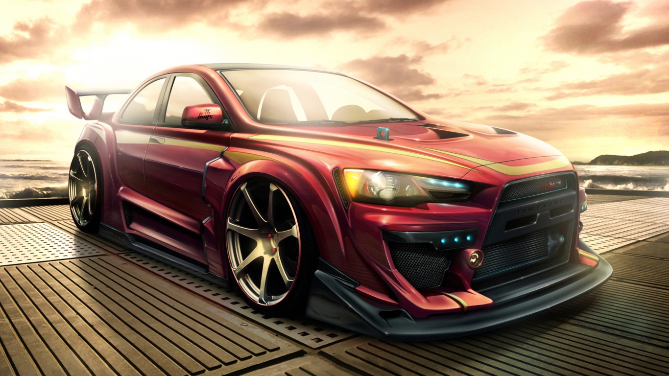 Mitsubishi тюнингованная обои