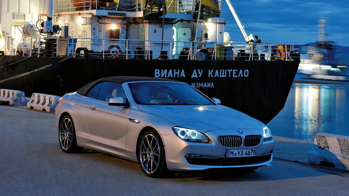 BMW 6 в порту обои