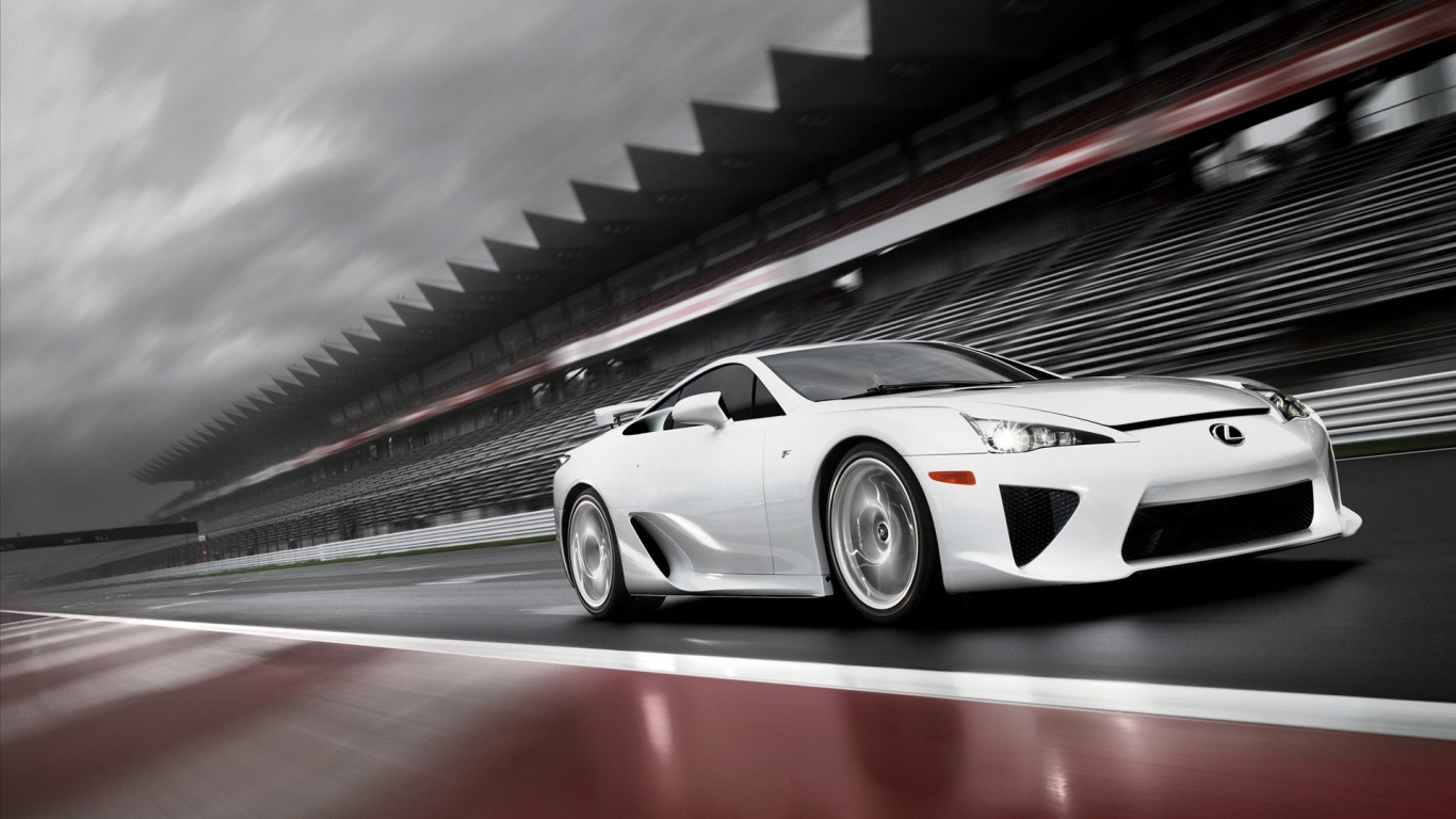 Lexus LFA на тарссу обои